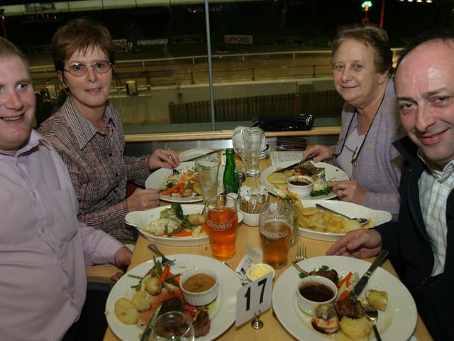 Late night at the Lifford races with friends and family.