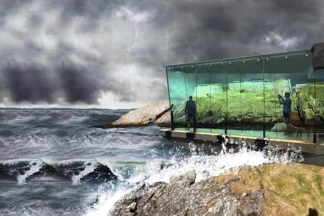 An artist's impression of one of the plans for Fort Dunree.