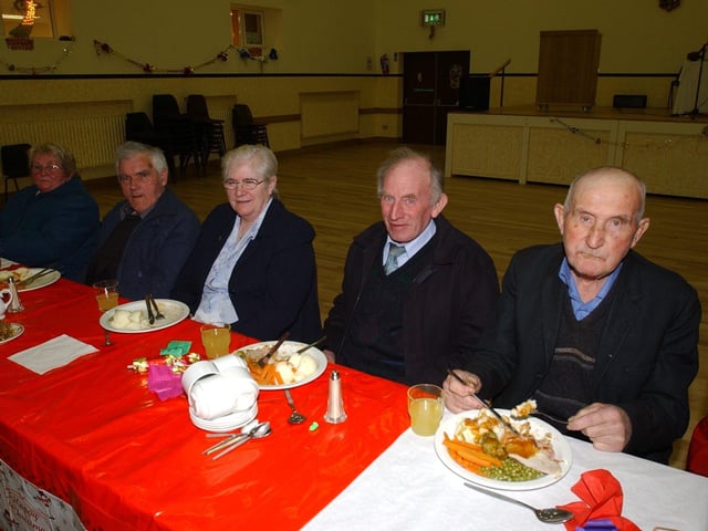 Christmas parties for Derry's senior citizens in December 2003