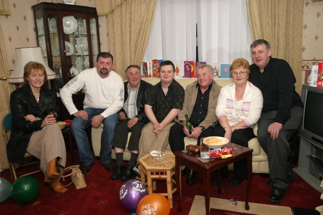 Party celebrations back in 2004: Aidan o'Kane.