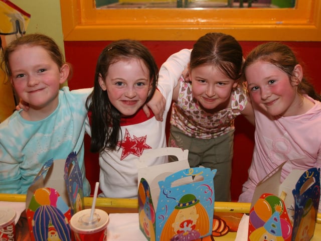 Face painting and partying for Shauna Harris' birthday.