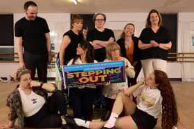 Stepping out cast: Simon Quigg, Michelle Lake, Dawn Stevenson, Cary Jossart, Una Culkin, Eden Riley, Amy Astbury, Christine Deane, Natalie Armstrong. Missing - Emer McCaffrey
