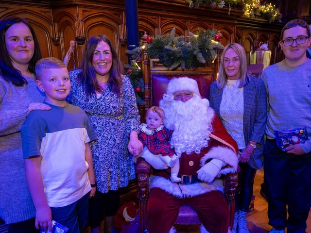 The Mayor Councillor Lilian Seenoi-Barr hosted a Christmas Community event at the Guildhall for people from across the Derry City and Strabane District Council area on Sunday. Picture Martin McKeown. 01.12.24 : Mayor's Community Christmas Party