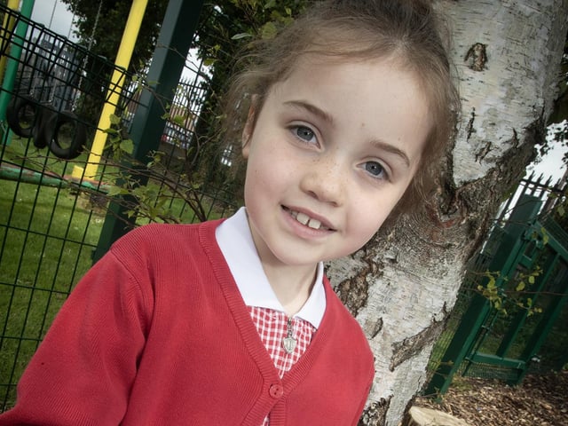One of the pupils during Friday's event.