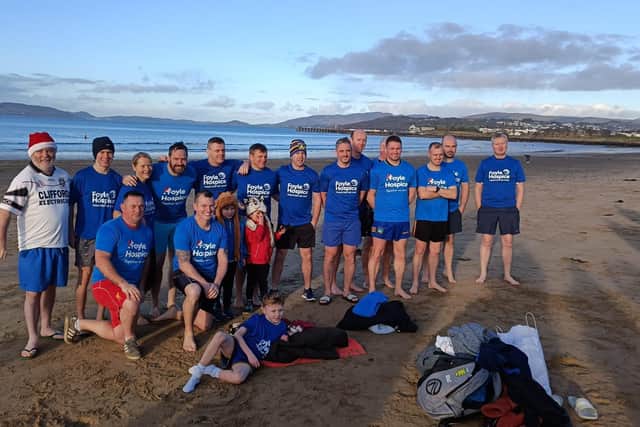 The Foyle Hospice Fundraising Swim on Boxing Day.