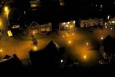 An aerial shot of flooding in the Ivy Mead area of Derry in August 2017.