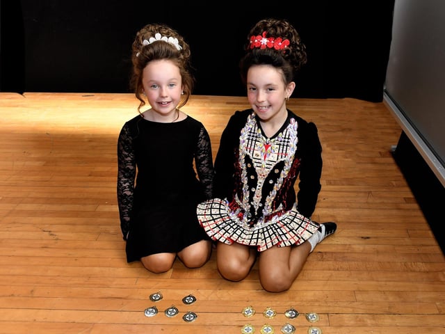 Grace Murphy achieved first, second and third at Bungrad and third and fourth at Meangrad Freaya Murphy got second on Tusgrad and first and second in Meangrad at Feis Dhoire Cholmcille. Photo: George Sweeney