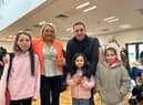 Mayor of Derry and Strabane, Councillor Sandra Duffy, pictured with the Jackson family at the Waterside Shared Village at the weekend