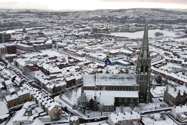 This was Derry in January last year, 2024 during a cold spell. Picture by Lorcan Doherty /PressEye
