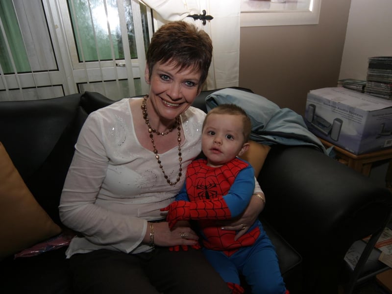 Caolan McGrory dressed up as Spider-Man for his birthday.