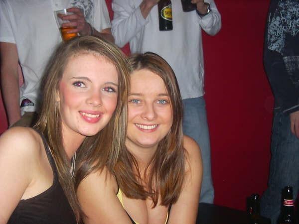Revellers on a night out in Cafe Roc and Earth in December, 2005.
