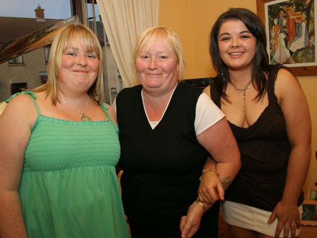 Lisa and Caoimhe getting together to celebrate.