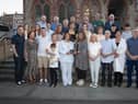 Family and friends of the late Councillor, Pat Devine pictured with the Mayor of Derry City and Strabane District Council, Patricia Logue, at a reception in the Guildhall on Wednesday evening last. (Photos: Jim McCafferty Photography)