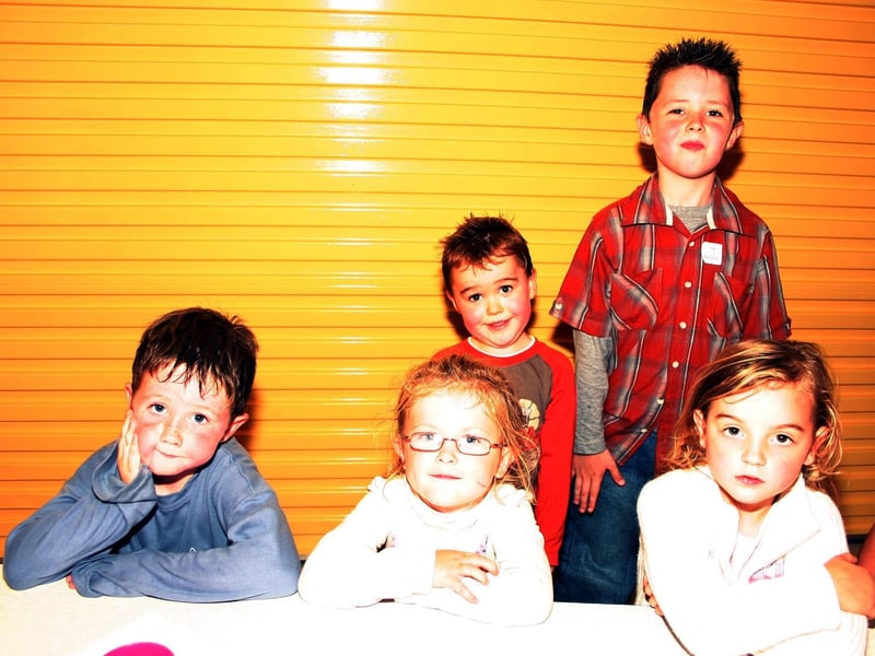 Joseph McIntyre with friends Noel, Killian, Clionagh and brother Noel. 8459/dd : .