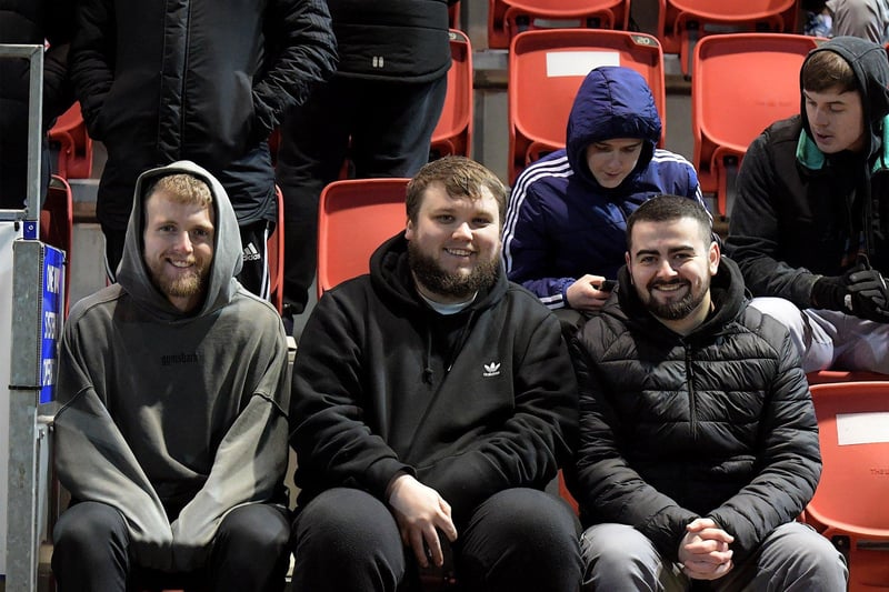 Fans at Derry City’s friendly game against Finn Harps at the Brandywell. Photograph: George Sweeney