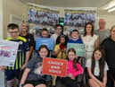 Young participants gathered at the Springhill Park Area Residents and Youth Association, Strabane to launch details of the event.