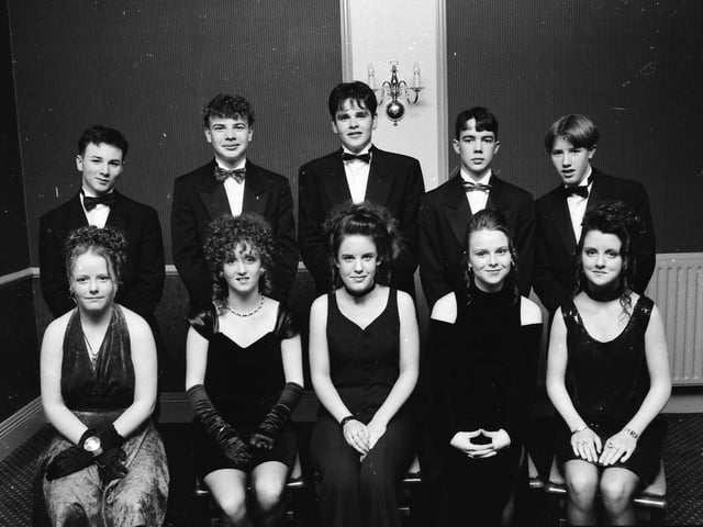 Attendees at the St. Brigid’s High School formal in February 1994