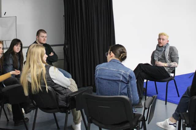 One of the workshops under way in at the Nerve Centre in Derry. Photo: Francisca Valentim.