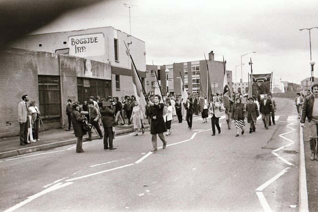 The Easter Sunday commemoration in Derry.