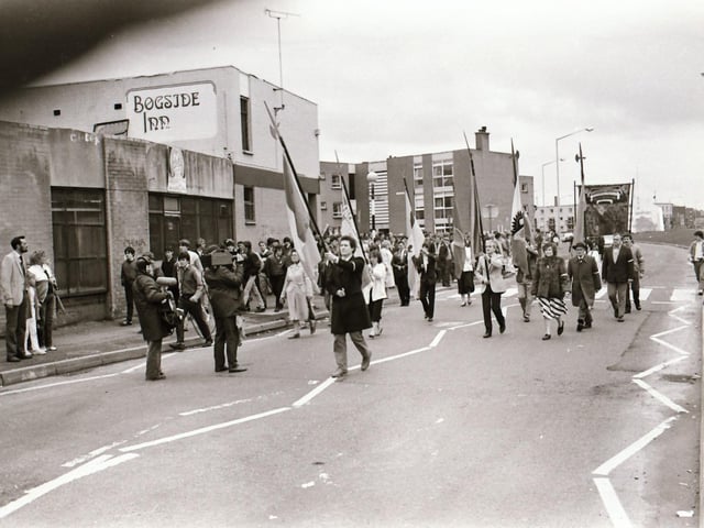 The Easter Sunday commemoration in Derry.