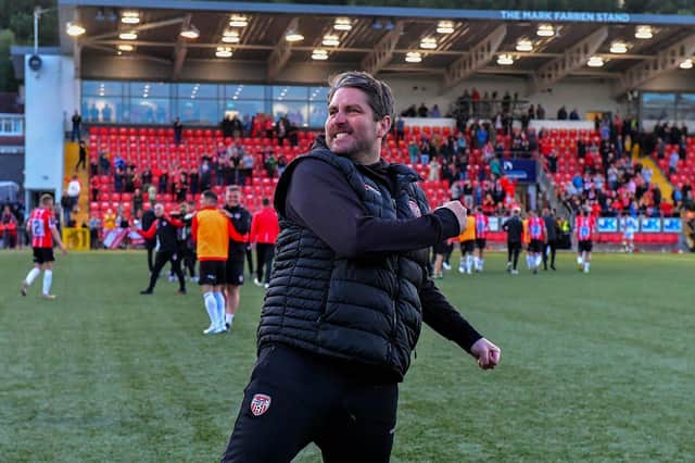 Ruaidhri Higgins is backing the 'Red & White' army to come out in numbers for Sunday's FAI Cup tie with St. Pat's. Photo: George Sweeney. DER2327GS - 021