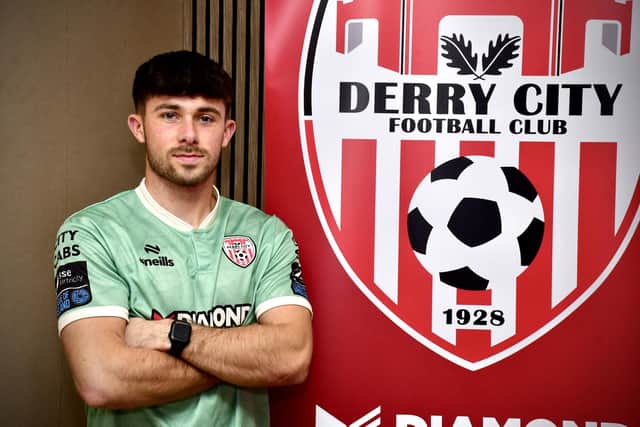 Adam O'Reilly says he has unfinished business with Derry City after signing a new two year deal with the Brandywell club. (Photo: Kevin Morrison)
