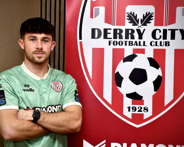 Adam O'Reilly says he has unfinished business with Derry City after signing a new two year deal with the Brandywell club. (Photo: Kevin Morrison)