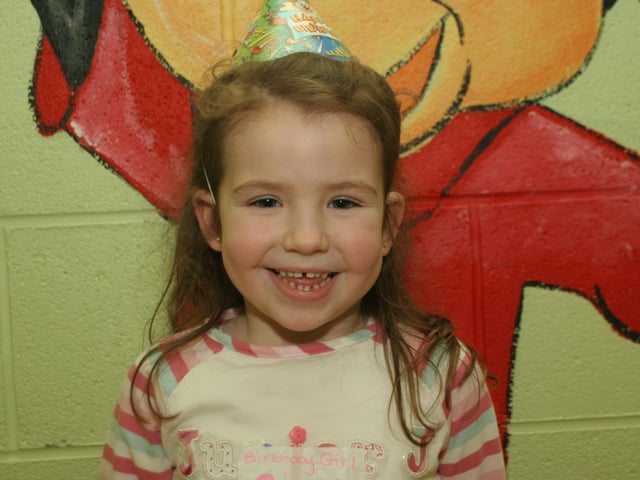 Young Ciara McLaughlin's birthday party back in 2005.