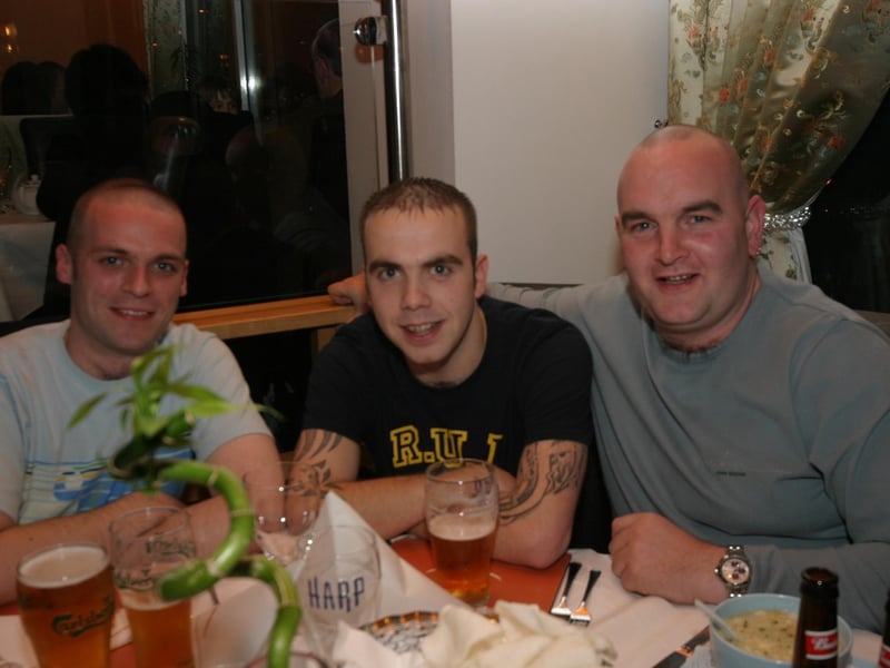 Paul Doherty out for a few pints with friends.