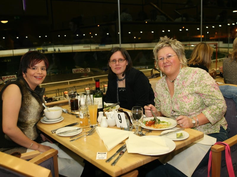 Folks out enjoying the Lifford Races back in January 2005.
