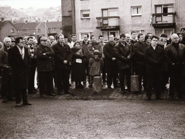 Scenes from the Bloody Sunday commemorative events in Derry in January 1996.