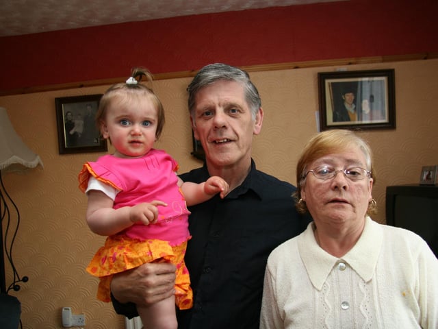 Katy Mary Sheerin with family 20 years ago.