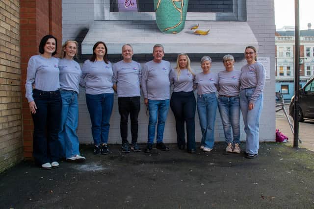 Hive Cancer Support staff pictured from left Marianne Flood, Michelle McLaren, Maureen Collins (Project Manager), Sean Harkin, Edele Harkin, Linda McAnee, Jacqueline Loughry and Sarah Duddy.