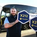 Alan Young, right, Translink Service Delivery Manager, and Vincent Duddy, driver.