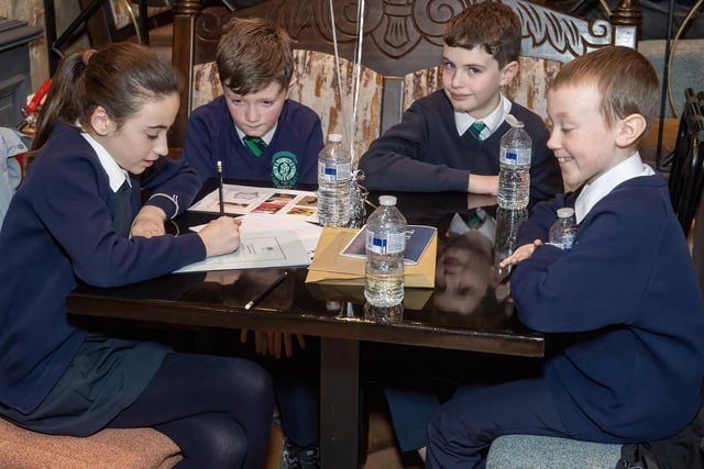Children taking part in the Pennyburn Credit Union quiz.