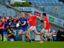 Steelstown’s Diarmuid Baker in action against Trim in last year's All Ireland Intermediate Club final. Photo: George Sweeney. DER2206GS – 026
