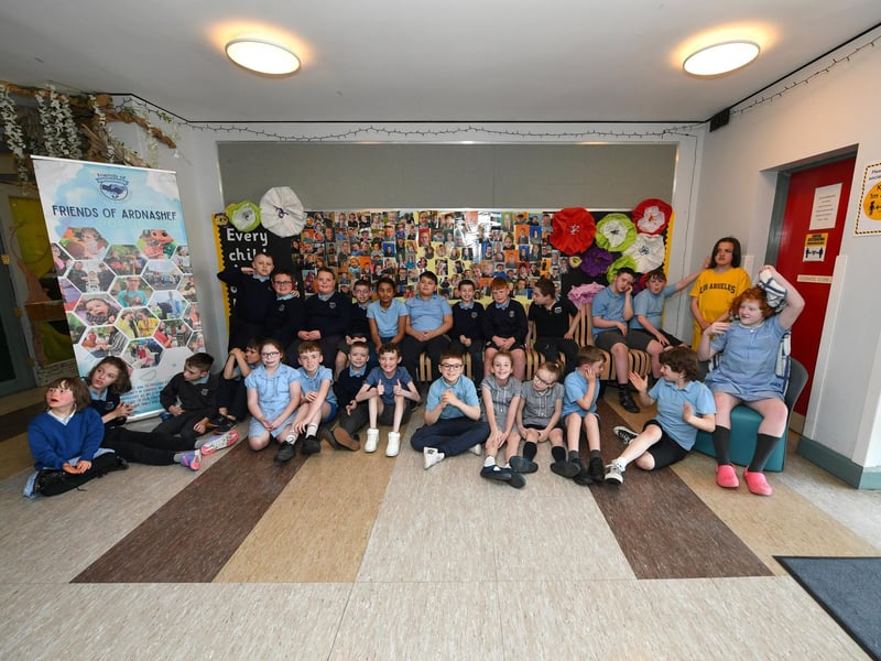 Mrs Gallagher’s P7 class at Ardnashee Primary School.