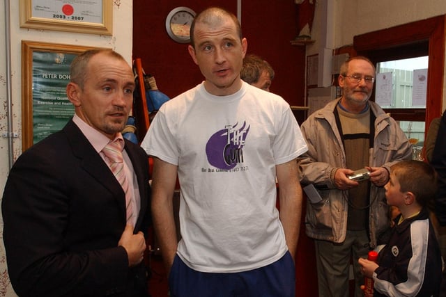 Barry McGuigan at The Gym in Carndonagh in November 2004.