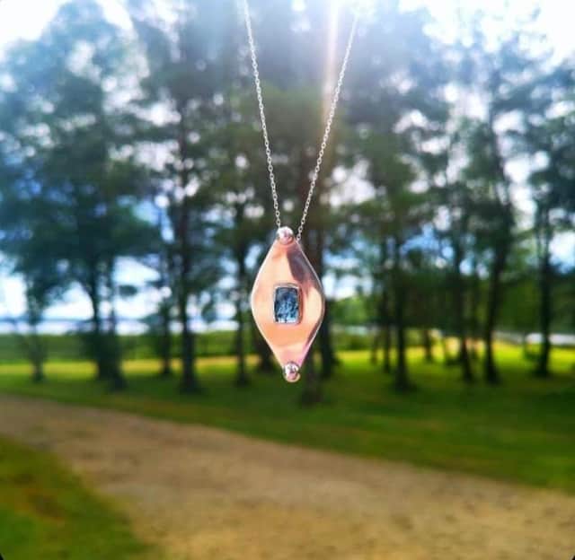 A necklace made by Silkie Silver.