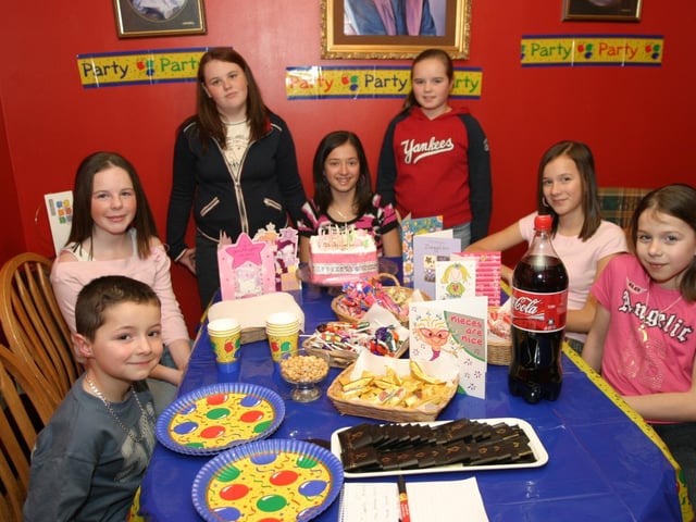 Parties and celebrations back in January 2004: Michaela McCafferty.