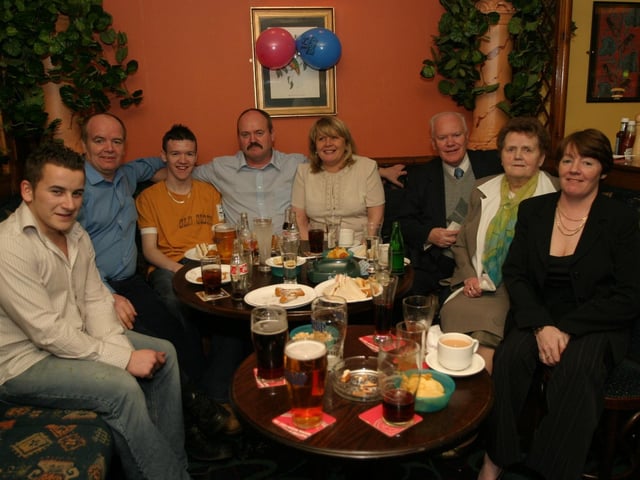 Party celebrations back in 2004: Cathal O'Donnell.