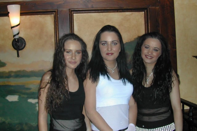 R&B girlband Migirls Celona, Teresa and Nicole at John T's in Dungiven.