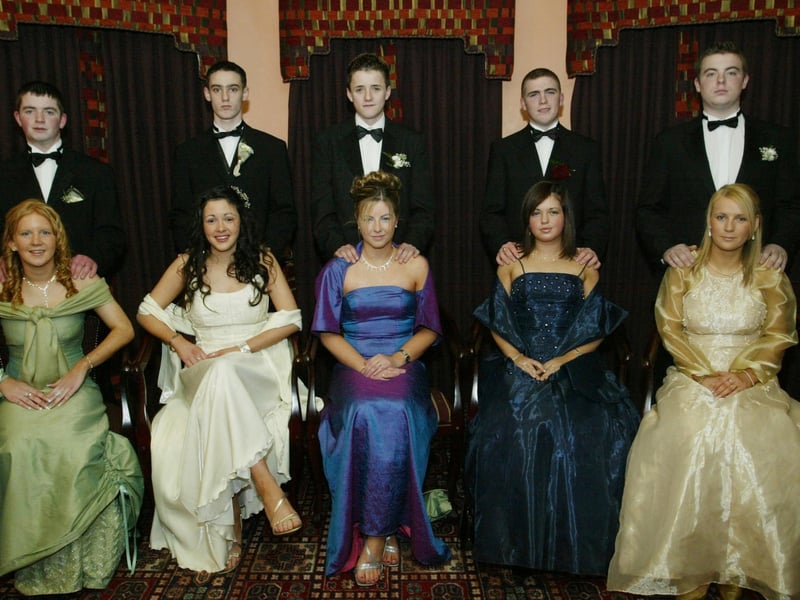 Seated are Michelle McLaughlin, Caroline Foreshaw, Marie Sharkey, Aine McColgan and Bridgeen Morrison while standing are Jason Robinson, Adrian Doherty, Padraic McLaughlin, Chirstopher Jones and Oran McLaughlin. (1301JB26)