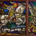 The story of St. George was first recorded on these islands by Donegal’s St. Adomnán