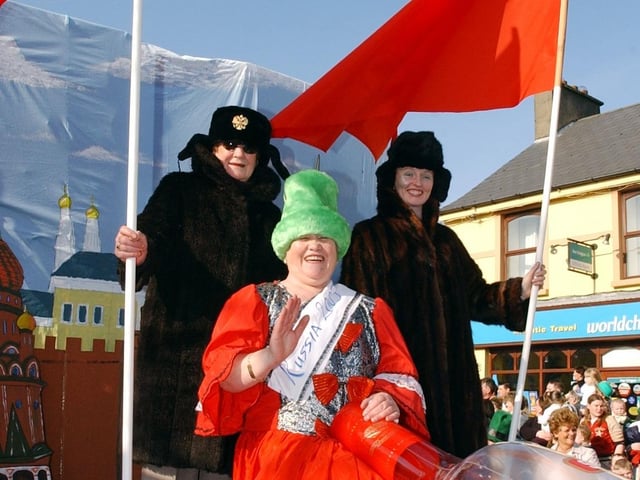 Buncrana St Patrick's Day in 2003:.