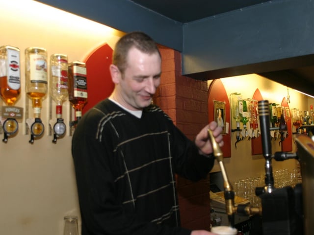 Out and about in The Talk of the Town in early 2004.