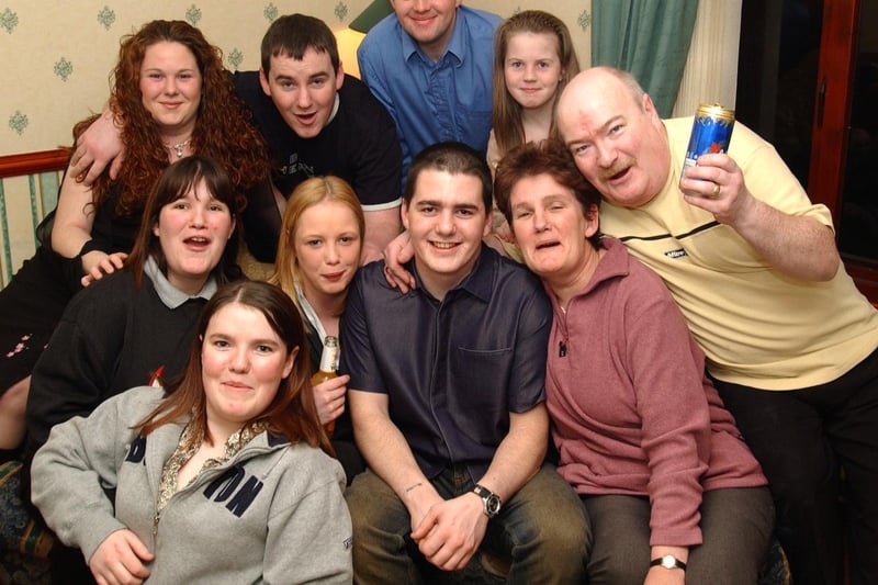 Kevin Boyle, celebrated his 21st birthday at home with his mum and dad Anne and Michael and family and friends. 