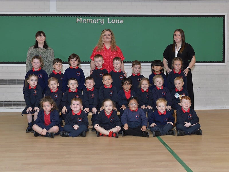 Miss Coyle’s P1 class at St Oliver Plunkett Primary School.