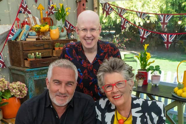 Matt Lucas, Paul Hollywood and Prue Leith