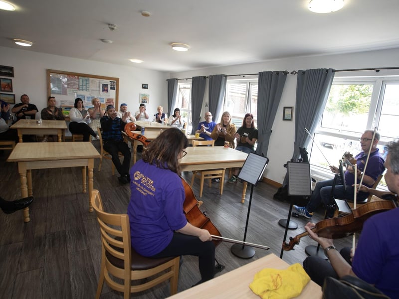 Fantastic applause for the Ulster Orchestra who performed at the House in the Wells on Tuesday as part of Féile 24.